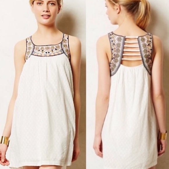 Anthropologie Dresses & Skirts - Anthropologie Lilka Tunic Dress Embroidered Med